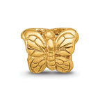 Sterling Silver Gold-plated Reflections Butterfly Bead