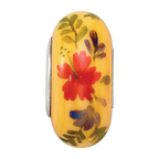 Sterling Silver Reflections Luau Fenton Glass Bead
