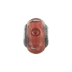 Sterling Silver Reflections Marsala Italian Murano Glass Bead