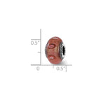 Sterling Silver Reflections Marsala Italian Murano Glass Bead