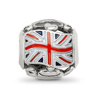 Sterling Silver Reflections Enameled England Theme Bead