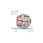 Sterling Silver Reflections Enameled England Theme Bead