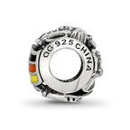 Sterling Silver Reflections Enameled Germany Theme Bead