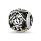 Sterling Silver Reflections Enameled Germany Theme Bead