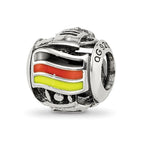 Sterling Silver Reflections Enameled Germany Theme Bead