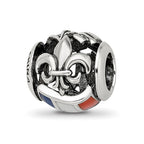 Sterling Silver Reflections Enameled French Theme Bead