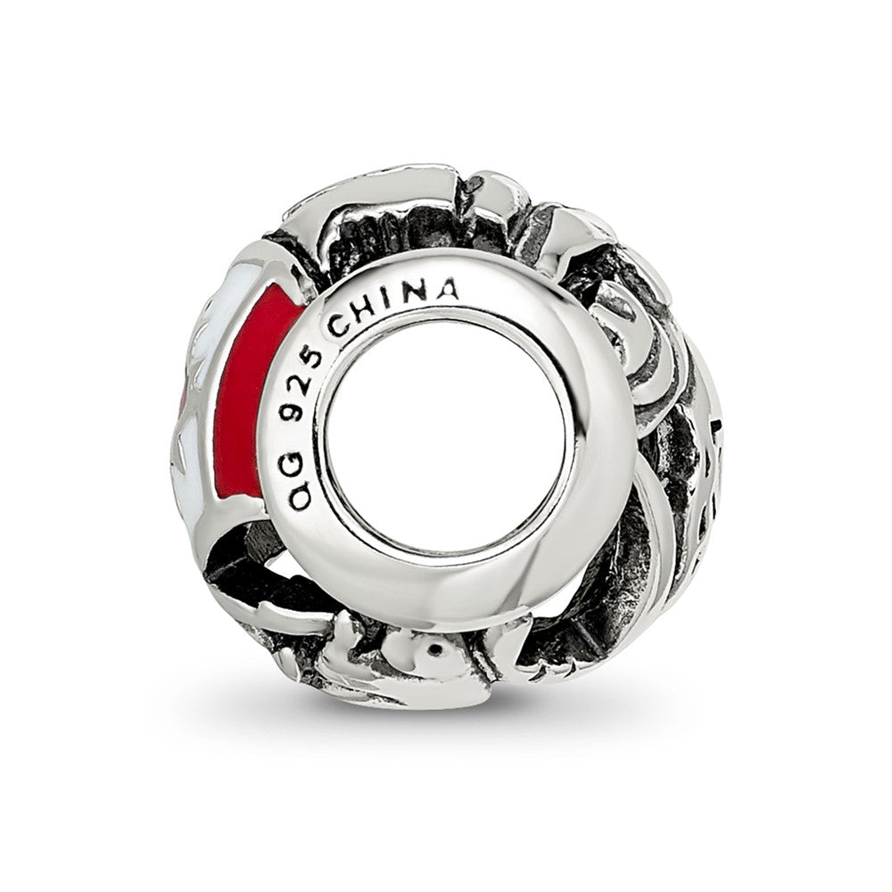Sterling Silver Reflections Enameled Canada Theme Bead