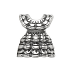 Sterling Silver Reflections Ruffled Dress Bead