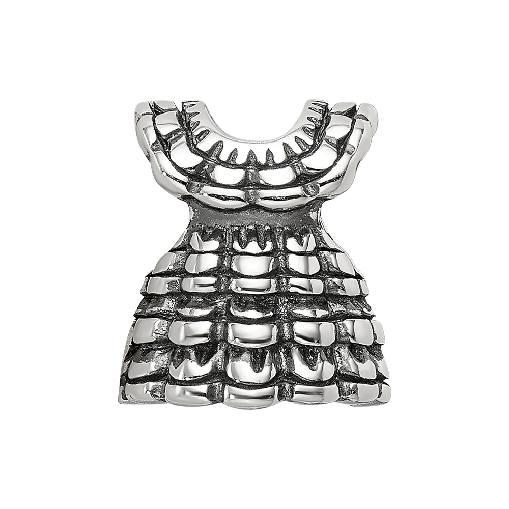 Sterling Silver Reflections Ruffled Dress Bead