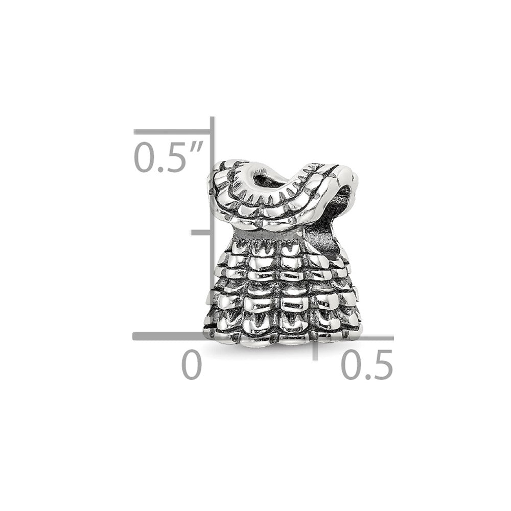 Sterling Silver Reflections Ruffled Dress Bead