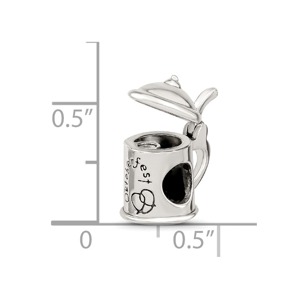 Sterling Silver Reflections Octoberfest Beer Stein Bead