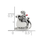 Sterling Silver Reflections Enameled Rudolph in Sleigh Bead