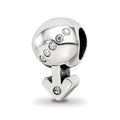 Sterling Silver Reflections Crystals Boy Symbol Bead