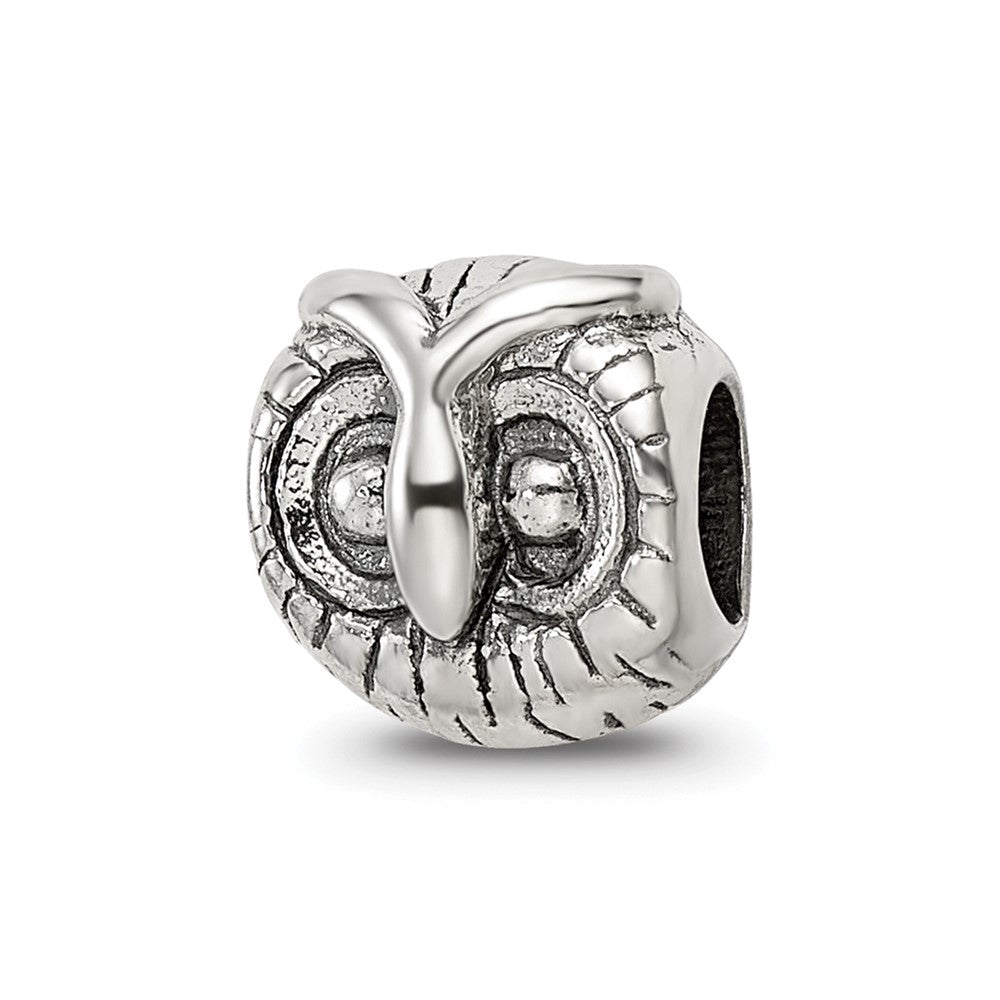 Sterling Silver Reflections Owl Head Bead
