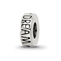 Sterling Silver Reflections Blue Crystal Dream Spacer Bead