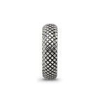 Sterling Silver Reflections Antiqued Textured Gripper Bead