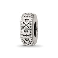 Sterling Silver Reflections Antiqued Bali Hearts Gripper Bead