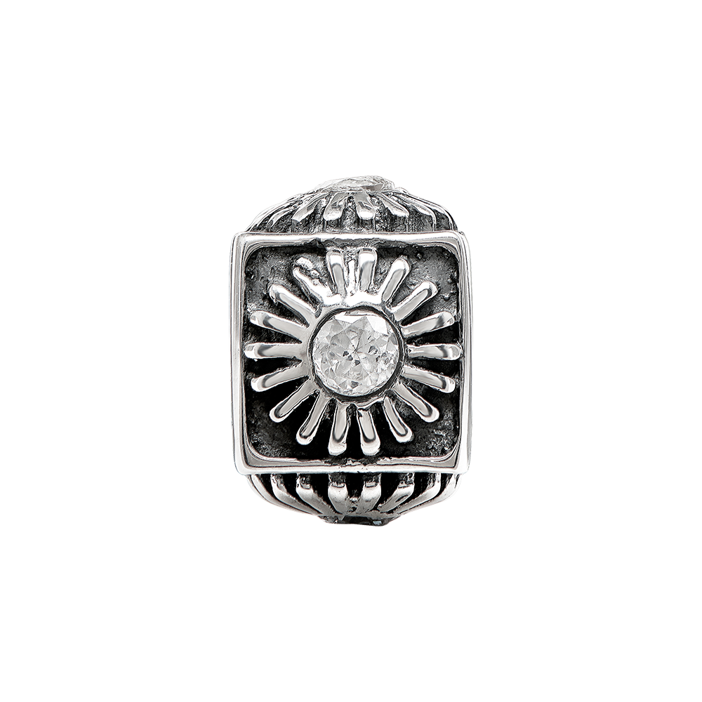 Sterling Silver Reflections CZ Bead