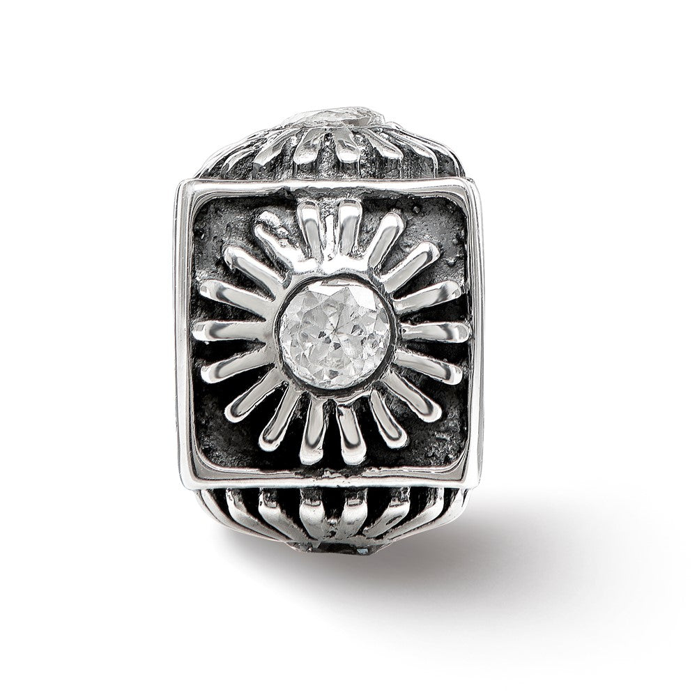 Sterling Silver Reflections CZ Bead