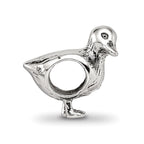 Sterling Silver Reflections Duck Bead
