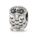 Sterling Silver Reflections Owl Bead