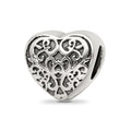 Sterling Silver Reflections Filigree Heart Bead