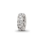 Sterling Silver Reflections CZ Spacer Bead