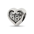 Sterling Silver Reflections 18 Heart Bead