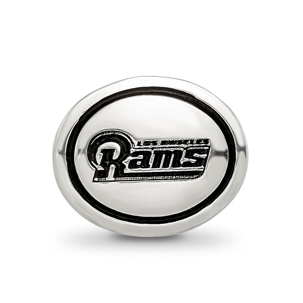 Sterling Silver Antiqued Los Angeles Rams NFL Bead