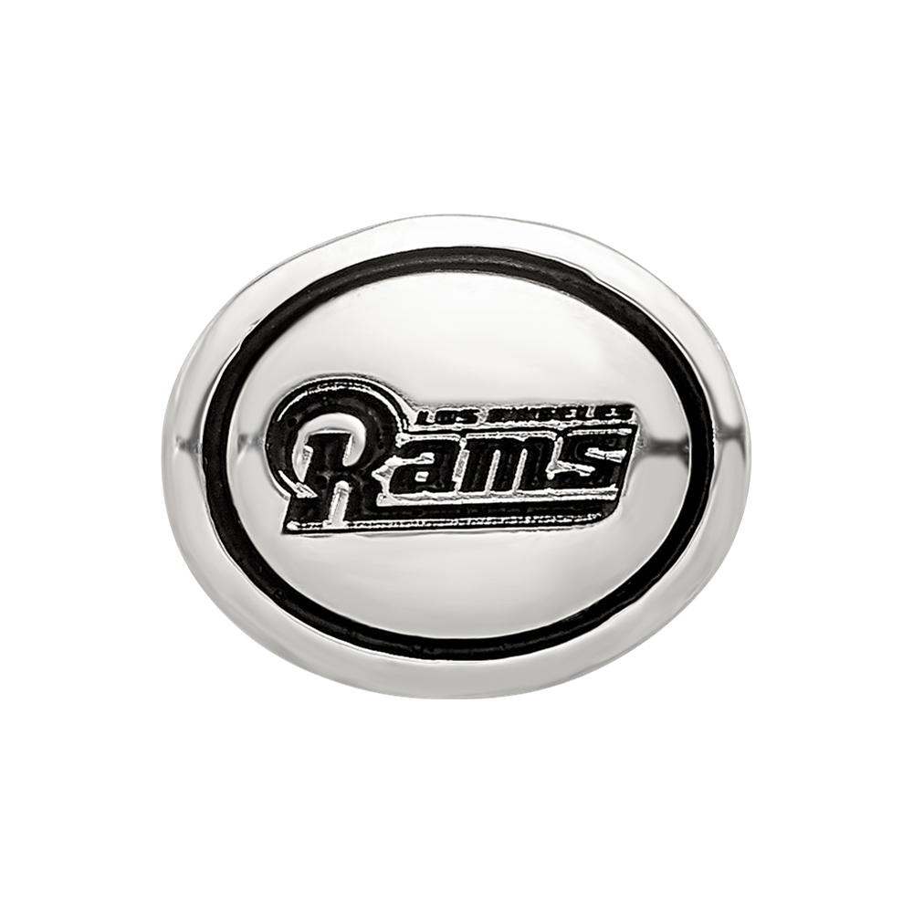 Sterling Silver Antiqued Los Angeles Rams NFL Bead