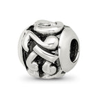 Sterling Silver Reflections Musical Notes Bead