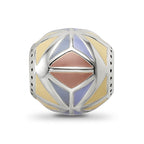 Sterling Silver Reflections Brown,Yellow & Lavender Enameled, Silver IP-P