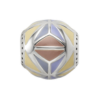 Sterling Silver Reflections Brown,Yellow & Lavender Enameled, Silver IP-P