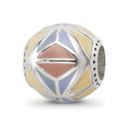 Sterling Silver Reflections Brown,Yellow & Lavender Enameled, Silver IP-P