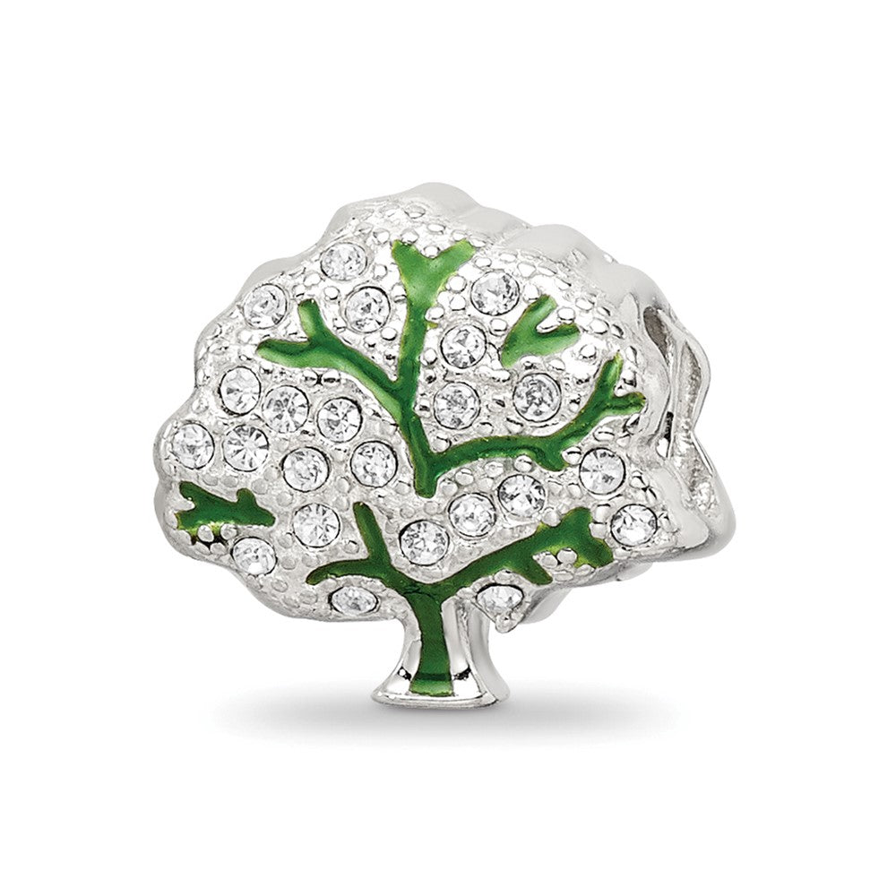 Sterling Silver Reflections Crystal Tree Bead