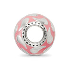 Sterling Silver Reflections Pink Enameled & Silver IP-Plated Bead