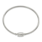 Sterling Silver Reflections Bangle with Silver Clasp Bead