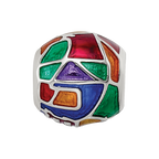 Sterling Silver Reflections City Impressions London Moasic Enamel Bead