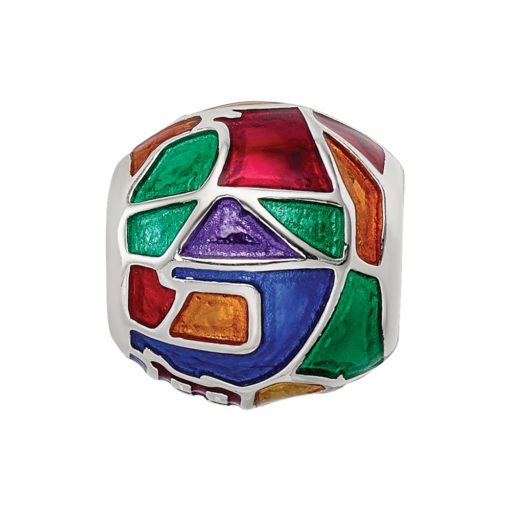 Sterling Silver Reflections City Impressions London Moasic Enamel Bead