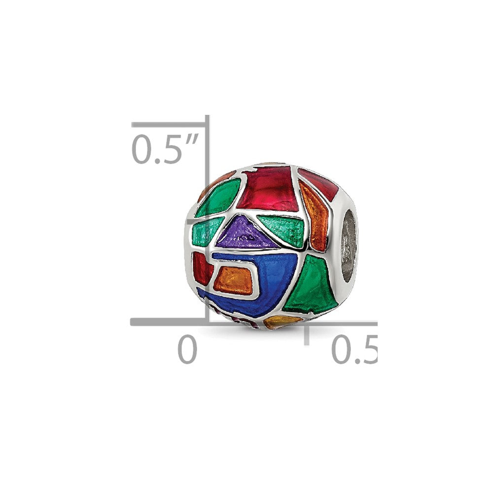 Sterling Silver Reflections City Impressions London Moasic Enamel Bead