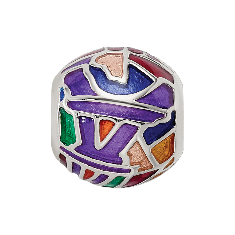 Sterling Silver Reflections City Impressions Paris Moasic Enamel Bead