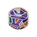 Sterling Silver Reflections City Impressions Paris Moasic Enamel Bead