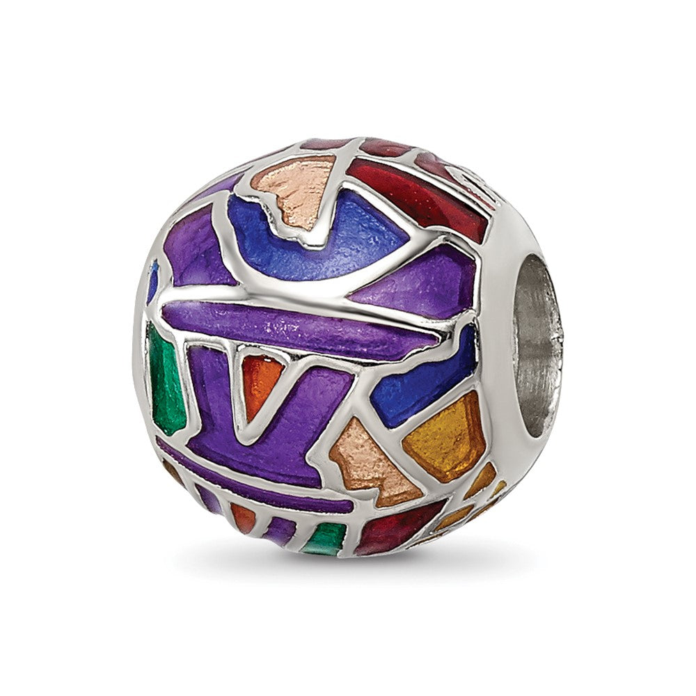 Sterling Silver Reflections City Impressions Paris Moasic Enamel Bead