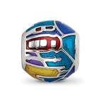 Sterling Silver Reflections City Impressions London Moasic Enamel Bead