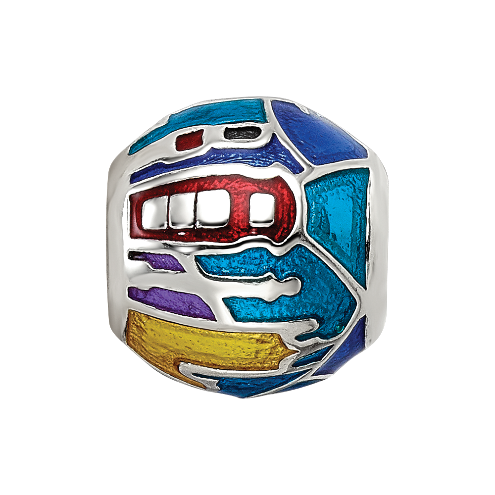 Sterling Silver Reflections City Impressions London Moasic Enamel Bead