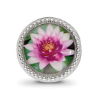 Sterling Silver Reflections Rhodium-plated July Flower Bead