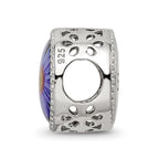 Sterling Silver Reflections Rhodium-plated September Flower Bead