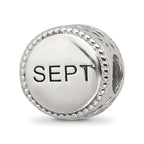 Sterling Silver Reflections Rhodium-plated September Flower Bead