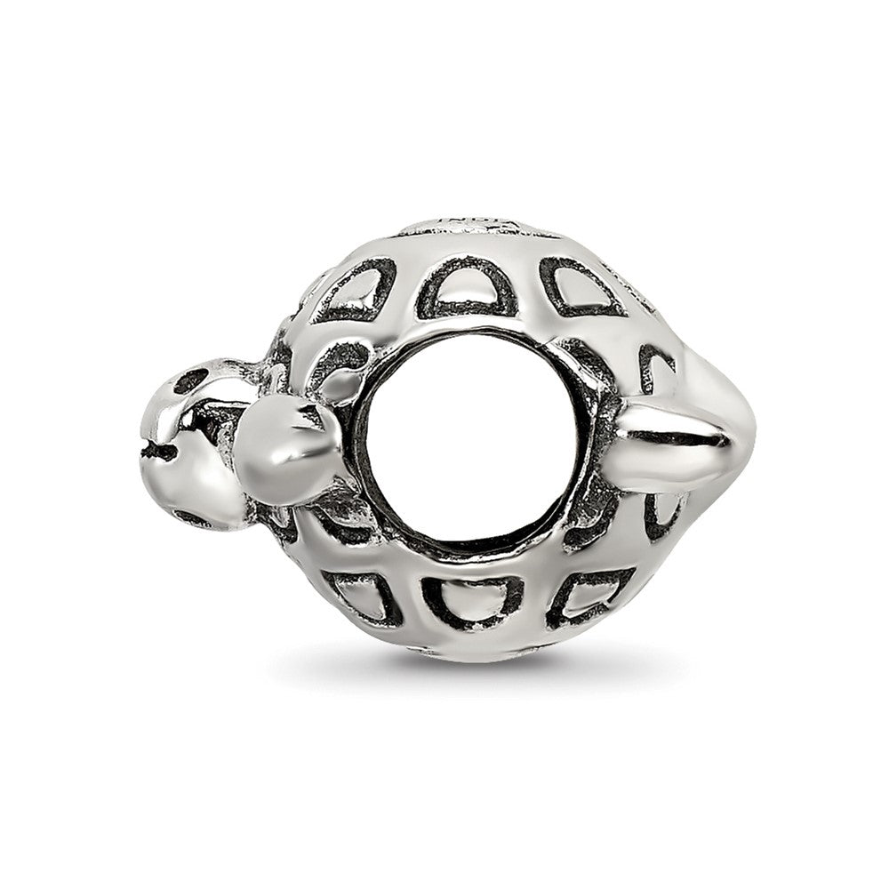 Sterling Silver Reflections Antiqued Turtle Bead