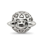 Sterling Silver Reflections Antiqued Turtle Bead